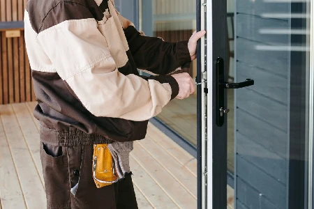 Cleaning And Polishing Glass Door Installation in North York